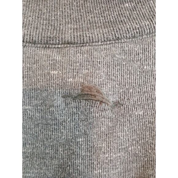 Tommy Bahama Reversible Sweater Mens 3XL Gray Black Half Zip Casual Pullover - Picture 10 of 14